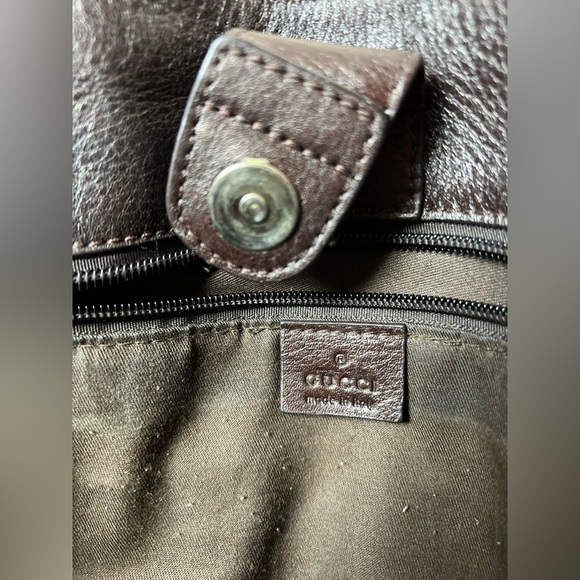 Gucci GG Tan Brown Monogram GG Canvas Large Sukey Tote FREE SHIPPING - Picture 8 of 16